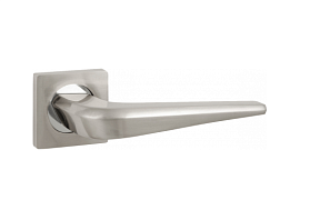 Межкомнатная дверная ручка Renz  Фиоре  425-02 SN/NP, никель матовый/никель блестящий